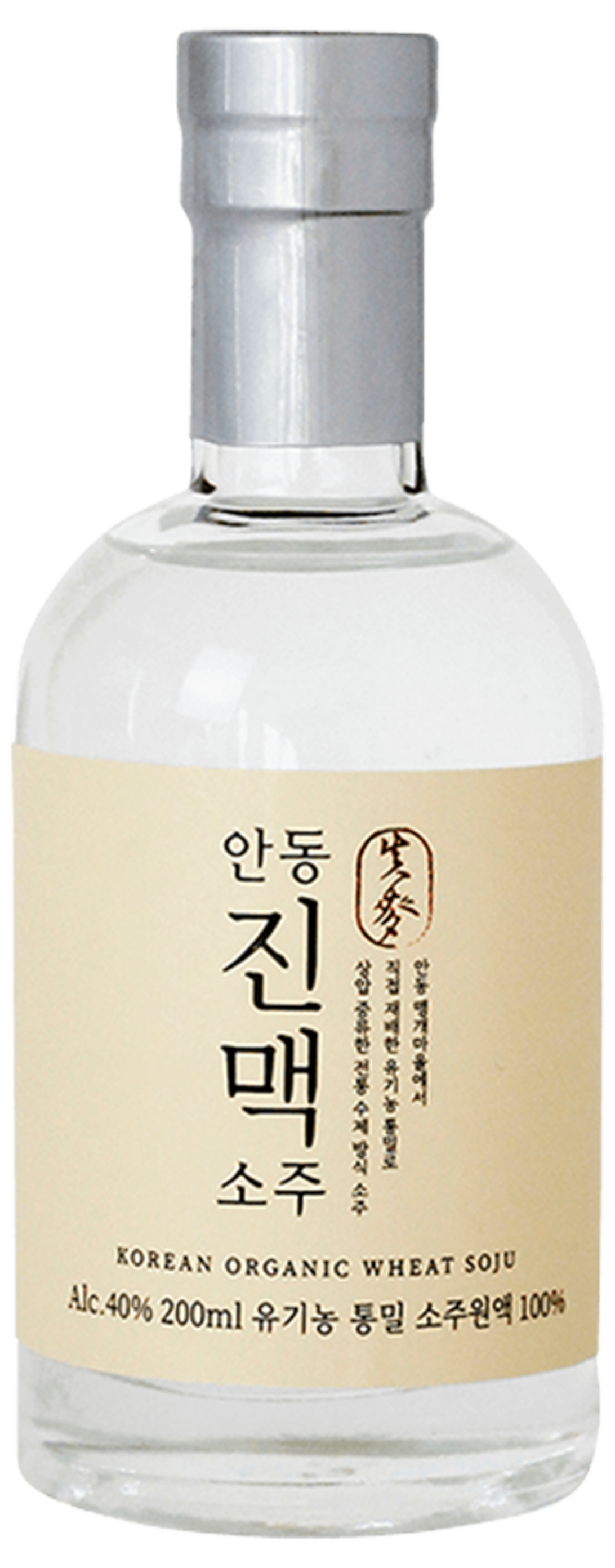 Jinmaek Organic Wheat Soju 40 200ml